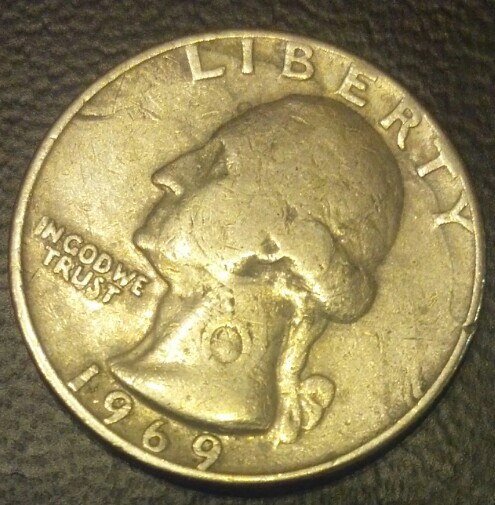 Unknown-Imprint-On-'69-Quarter